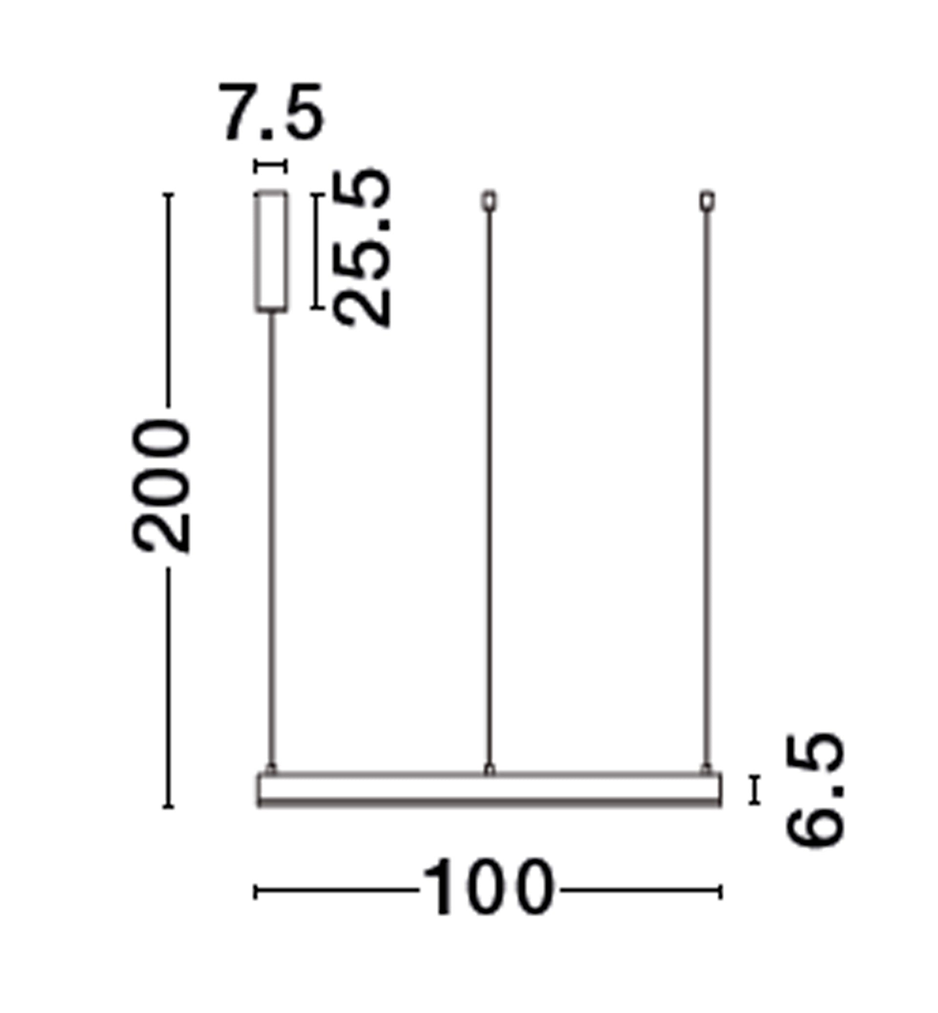 Висящо осветително тяло (пендел) MOTIF 60W LED 2700-6000K Пясъчно бял алуминий акрил Регулируема височина