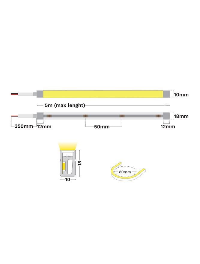 LED лента KEMA 1018 PROTECTION 14W/m 4000K IP68