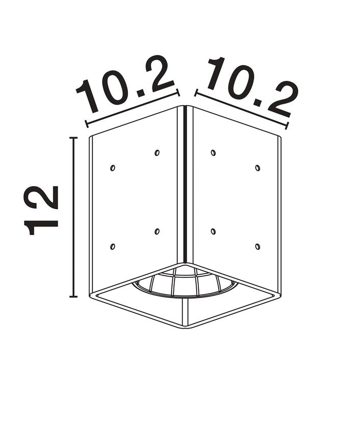 Градинска лампа RITZ 10W Пясъчен сив бетон IP65