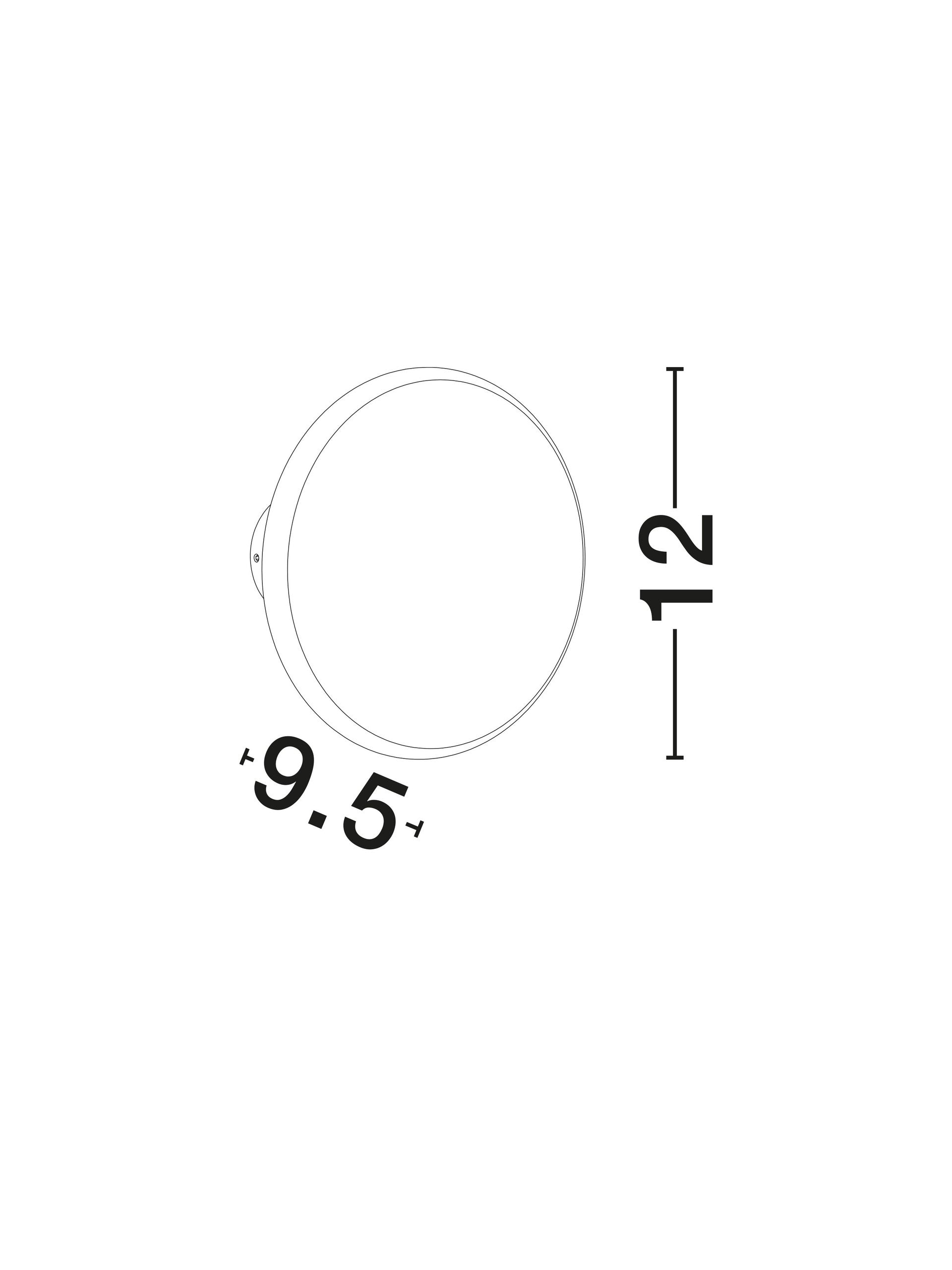Висящо осветително тяло (пендел) ONUT 10W LED бял гипс ⌀12 Ш9.5см