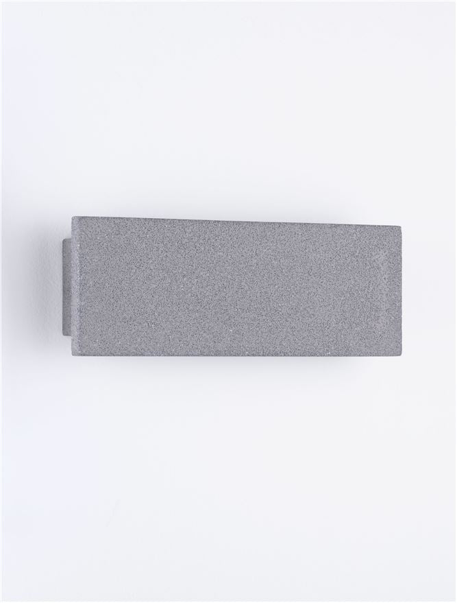Външен аплик LUNA 10W 3000K Черен пясъчен бетон IP65 L30 W4.5 H10см