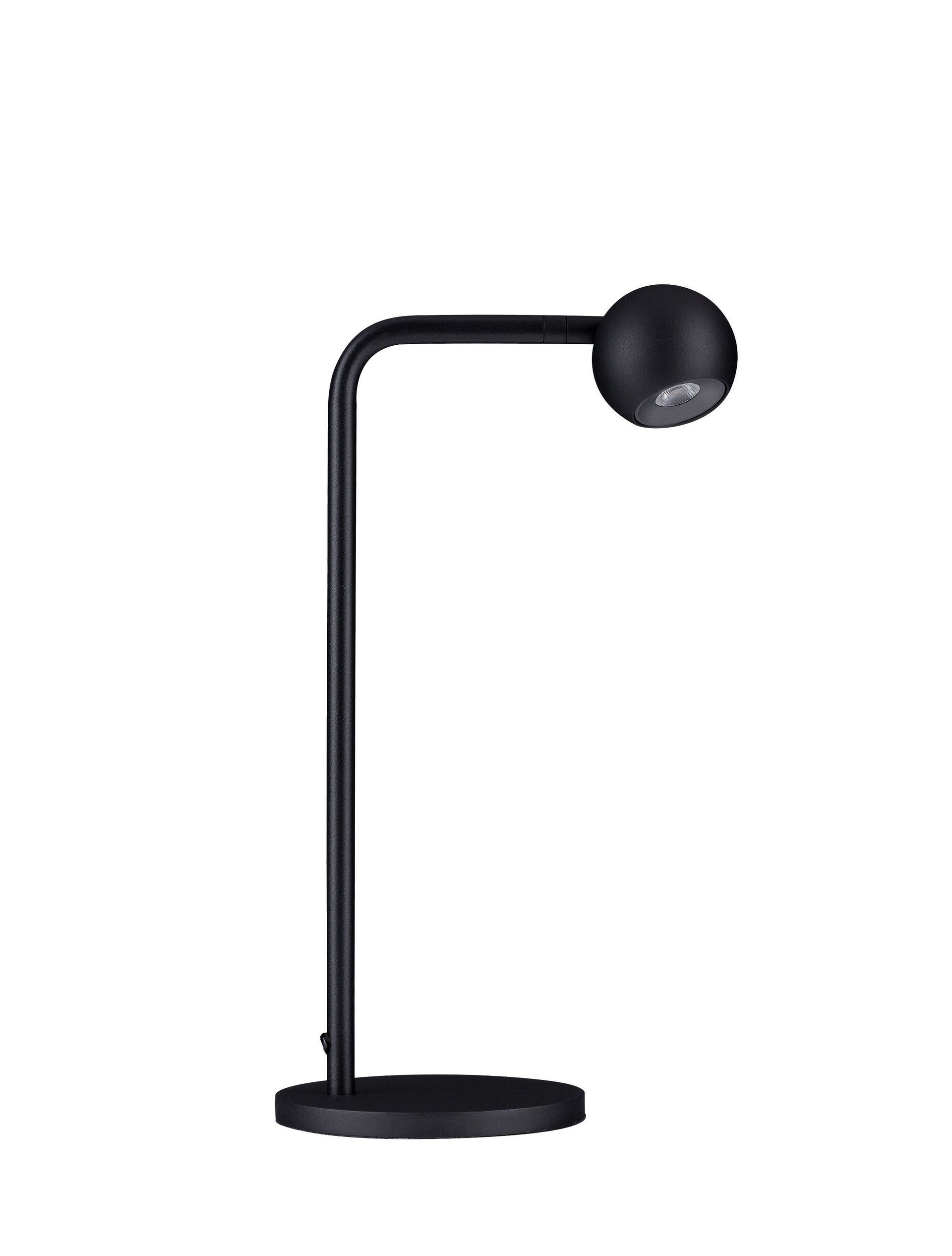 Висящо осветително тяло (пендел) SFERA LED 6W Пясъчно черен алуминий и стомана ⌀14 H36см