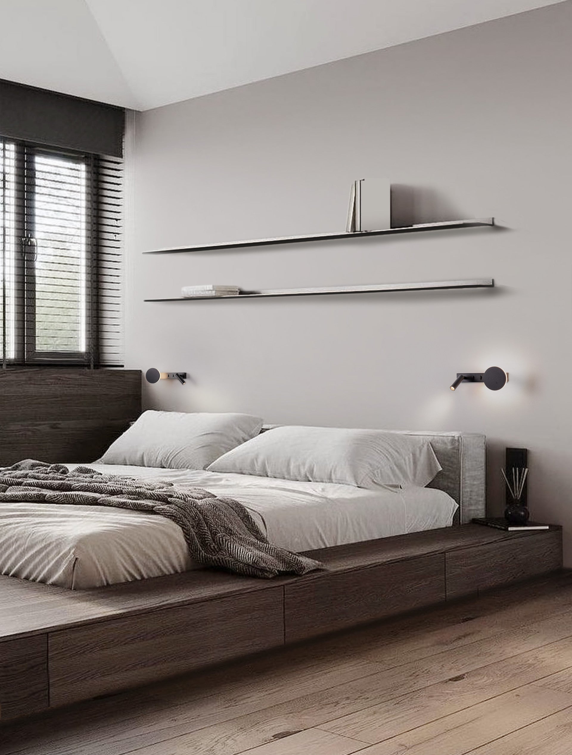 Висяща лампа NOIMA 9W LED, пясъчно черен алуминий и стомана, Д28.5 Ш8.5 В10см