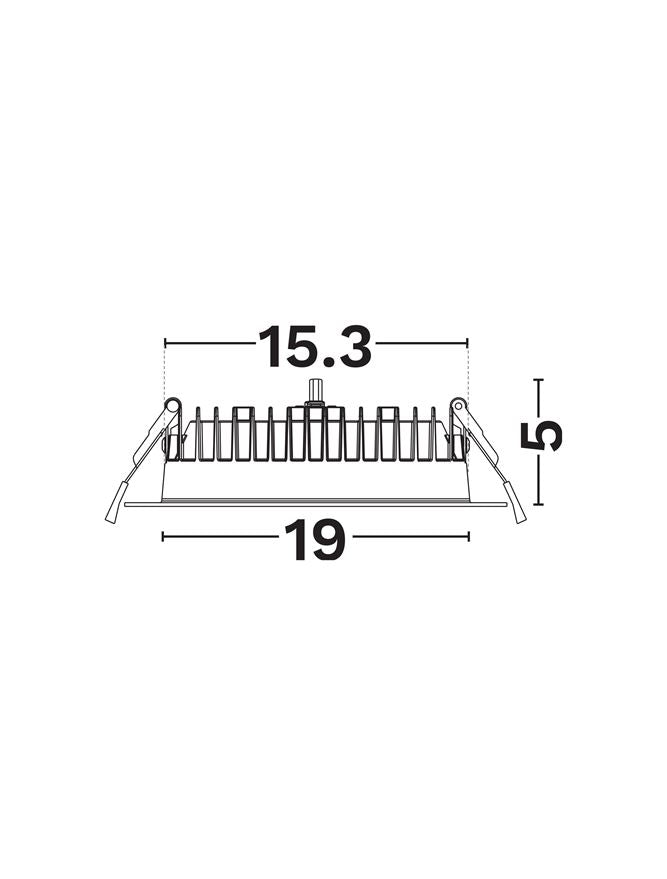 Техническо осветление DINE LED 25W 3000-5000K IP54 Бял алуминий