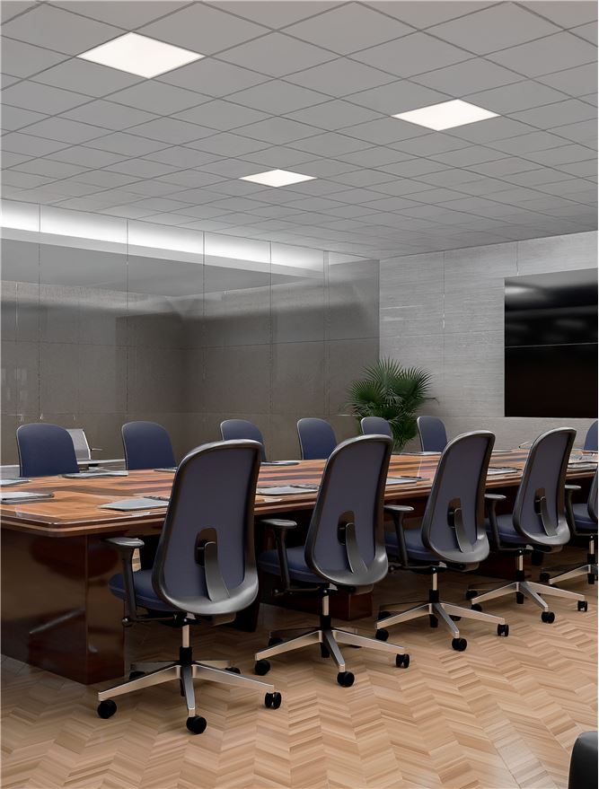 Вградено осветително тяло LED PANEL 36W 4000K CRI90 Бял алуминий