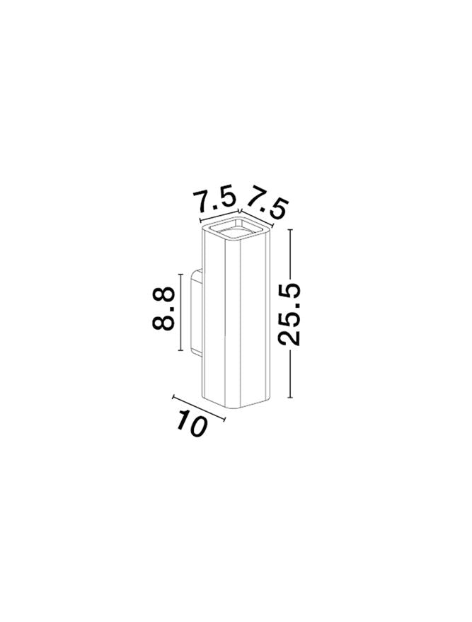 Висящо осветително тяло (пендел) SERENE GU10 20W Бял гипс