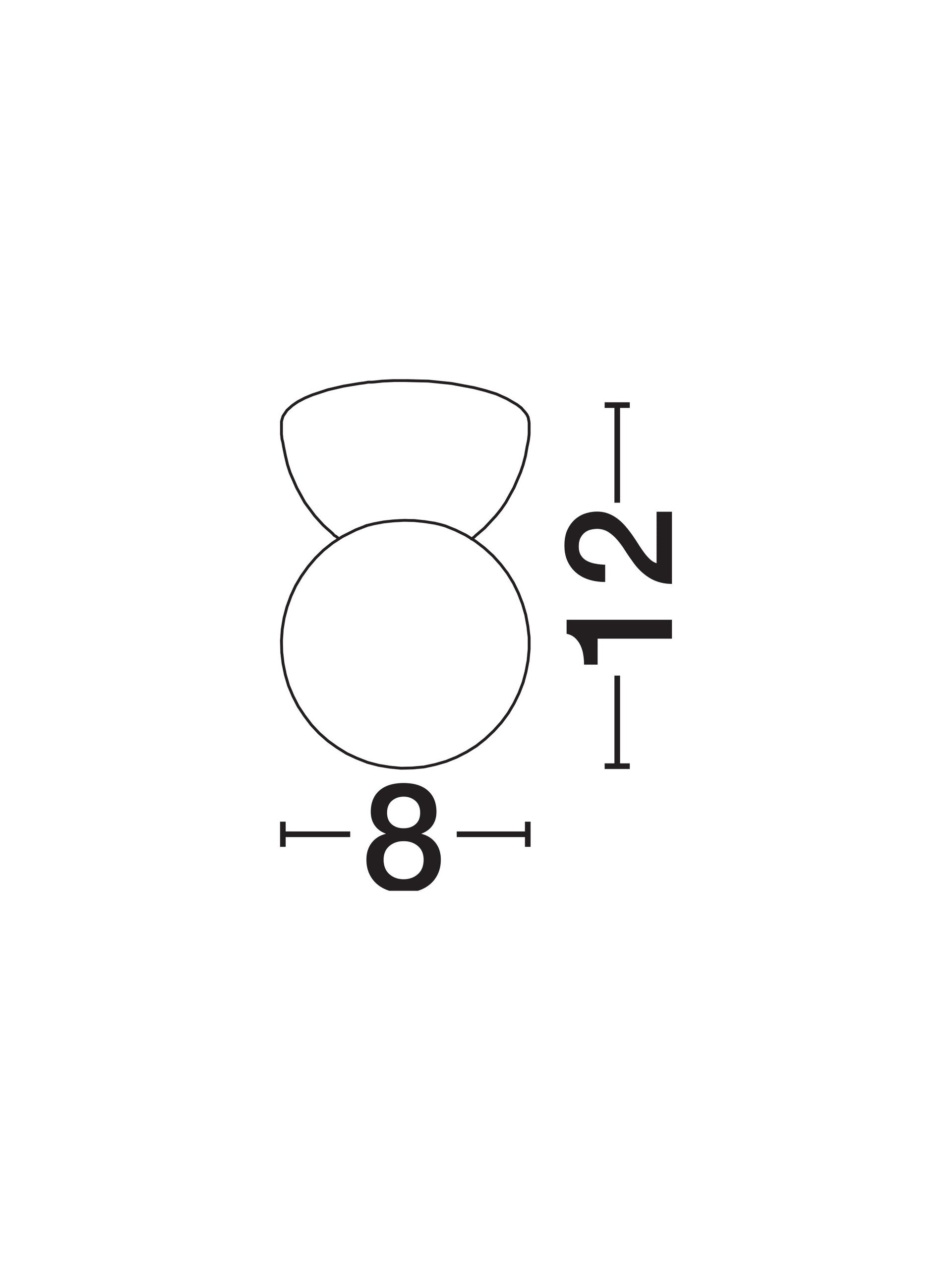 Висящо осветително тяло (пендел) ZERO 5W G9 Бял Гипс с опалово стъкло