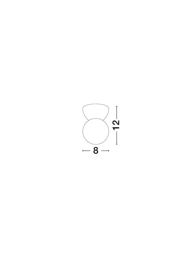 Висящо осветително тяло (пендел) ZERO 5W G9 Сив Бетон с опалово стъкло