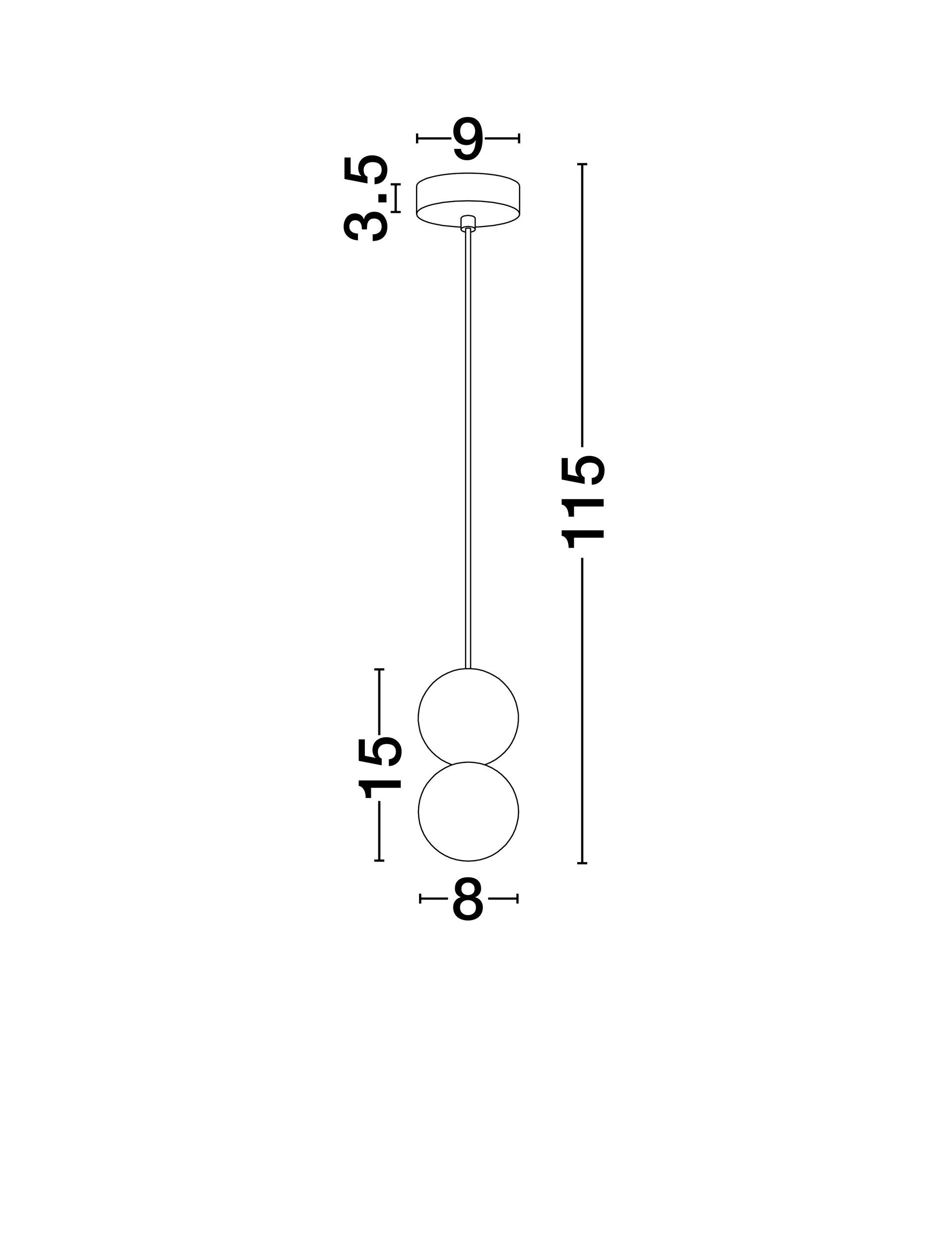 Висящо осветително тяло (пендел) ZERO 2x5W G9 Червен бетон Опалово стъкло