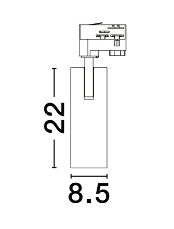Аксесоар EURIKA LED30W 4000K ⌀85 Пясъчно бял