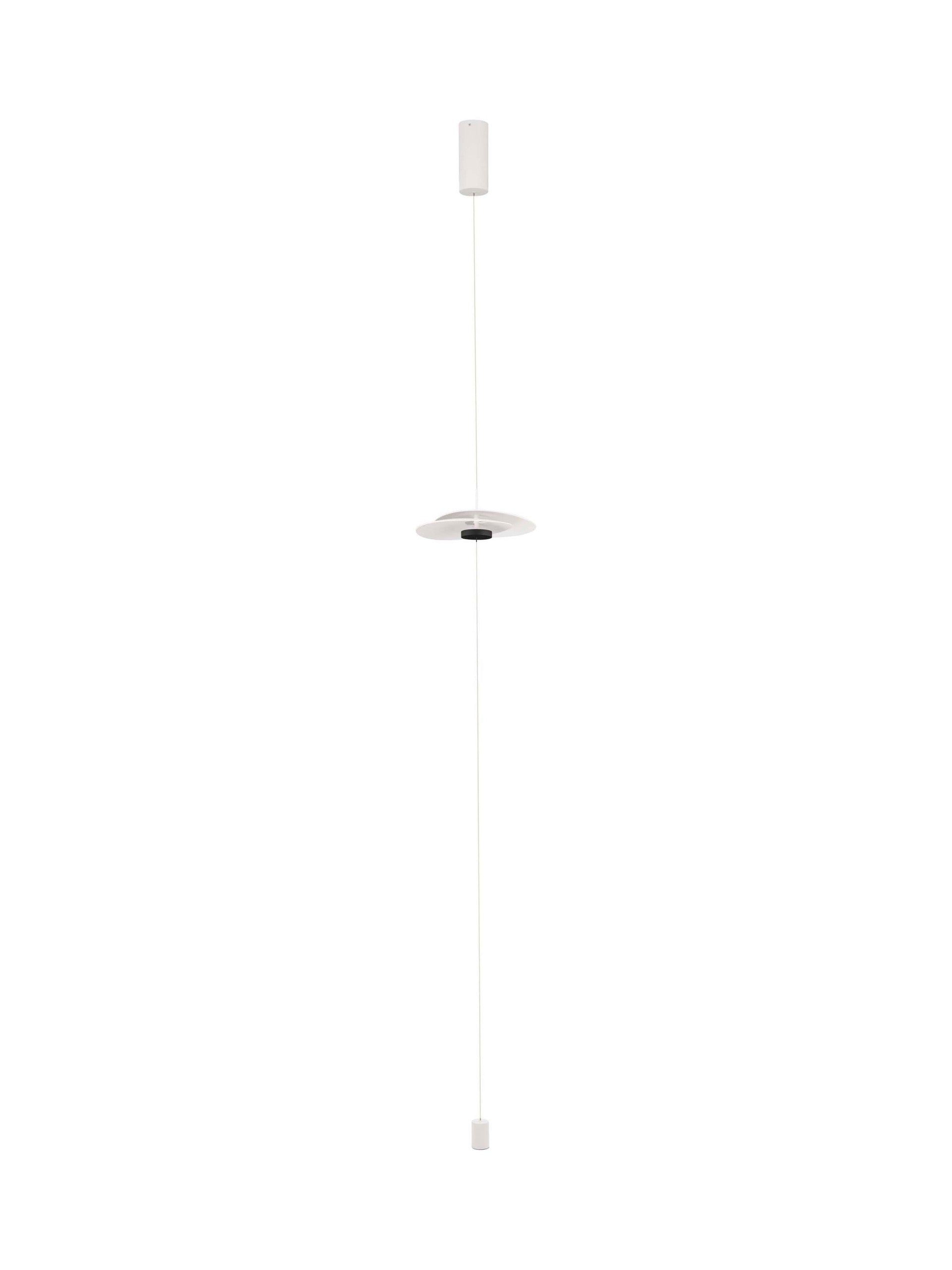Висящо осветително тяло (пендел) OLEA LED 16W 3000K Пясъчно бял алуминий ⌀35 W32 H390см