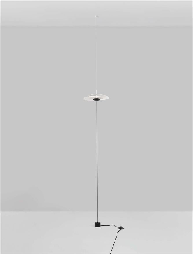 Висящо осветително тяло (пендел) OLEA LED 16W 3000K Пясъчно бял алуминий ⌀35 W32 H340см