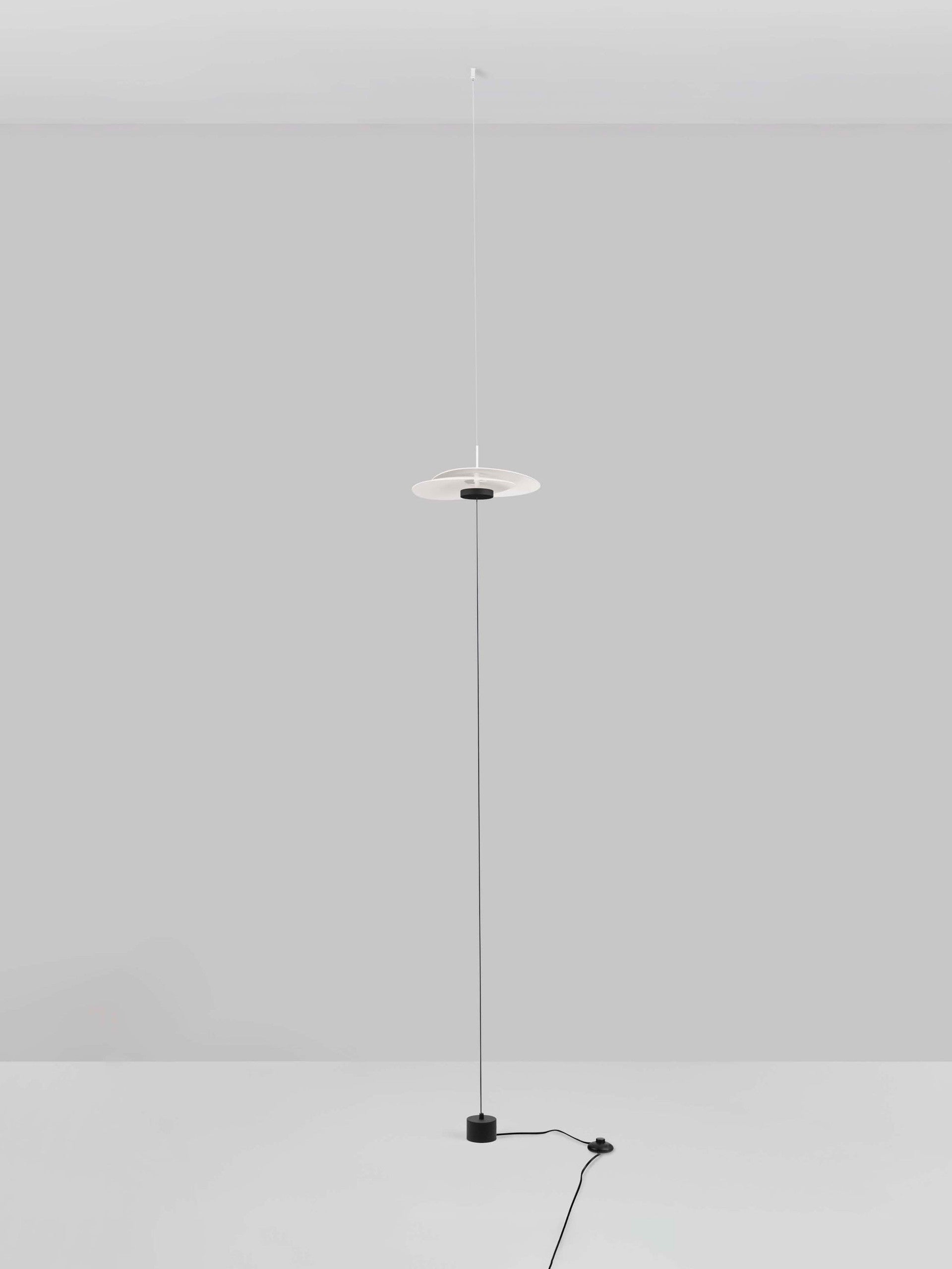 Висящо осветително тяло (пендел) OLEA LED 16W 3000K Пясъчно бял алуминий ⌀35 W32 H340см
