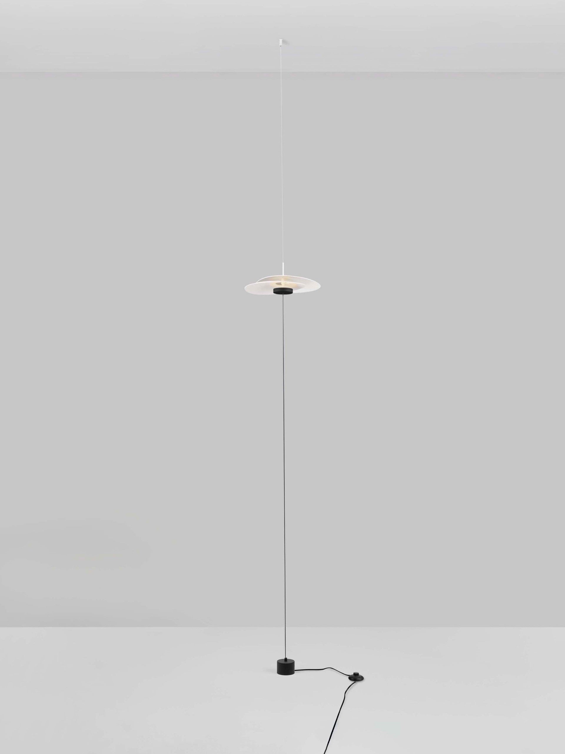 Висящо осветително тяло (пендел) OLEA LED 16W 3000K Пясъчно бял алуминий ⌀35 W32 H340см