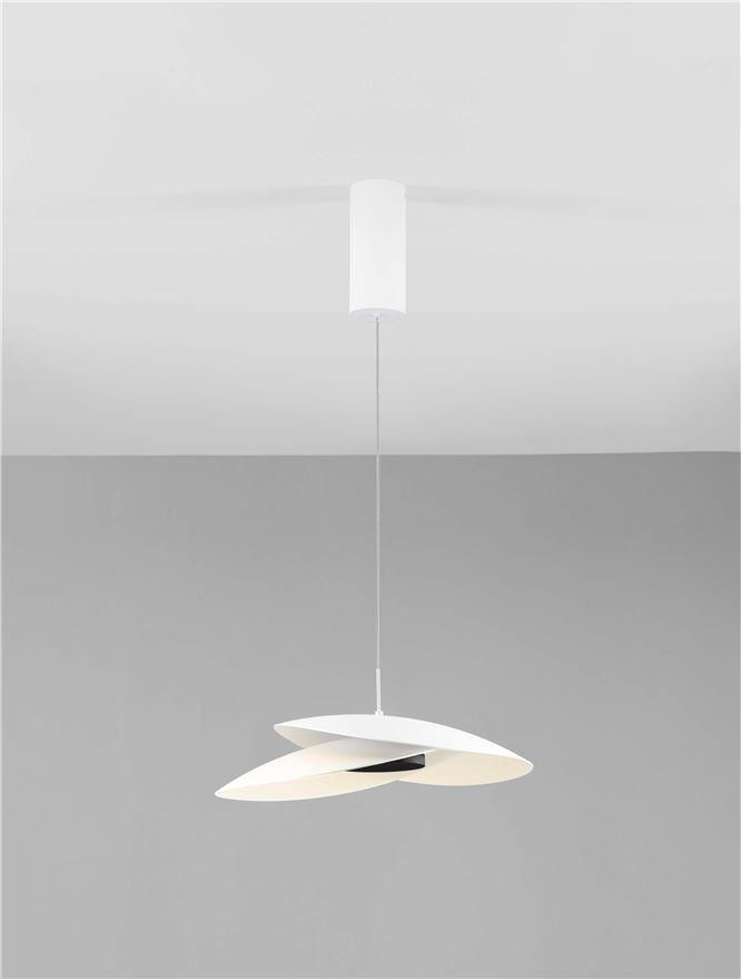 Висящо осветително тяло (пендел) OLEA LED 22W 3000K Пясъчно бял алуминий ⌀48 H180см