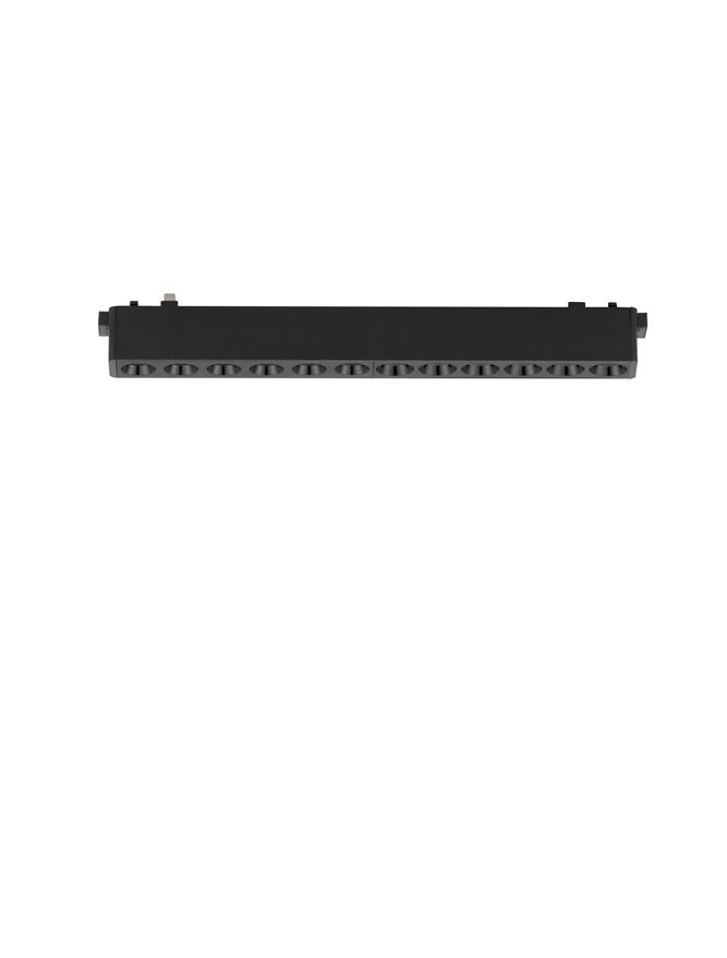 Магнитен спот 48V FLAT LED 12W 3000K Черен леят алуминий L23см