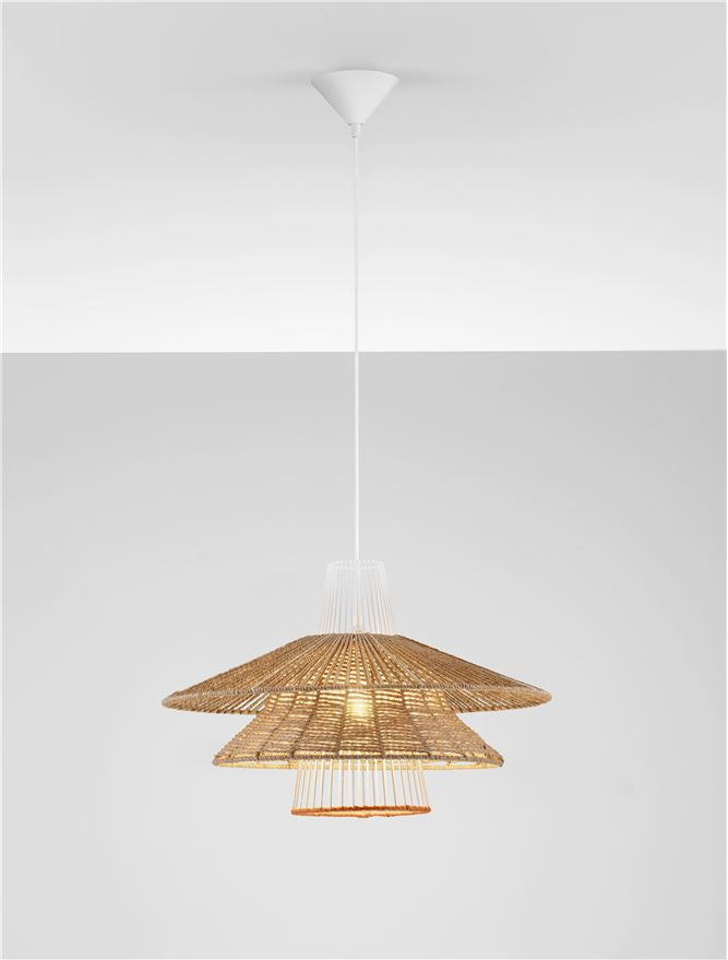 Подова лампа KAO 12W LED E27 Пясъчно бял стоманен основа