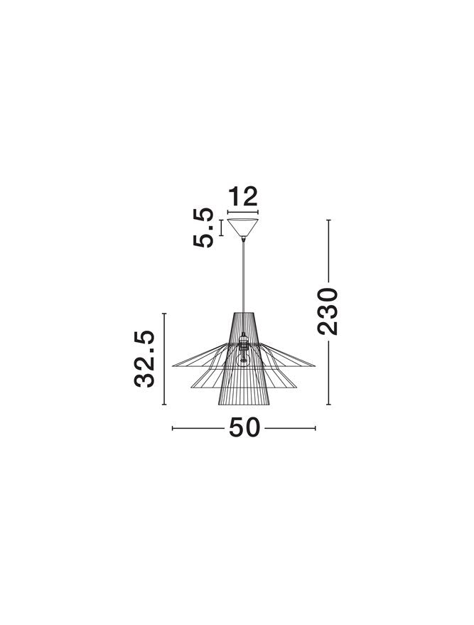 Подова лампа KAO 12W LED E27 Пясъчно бял стоманен основа