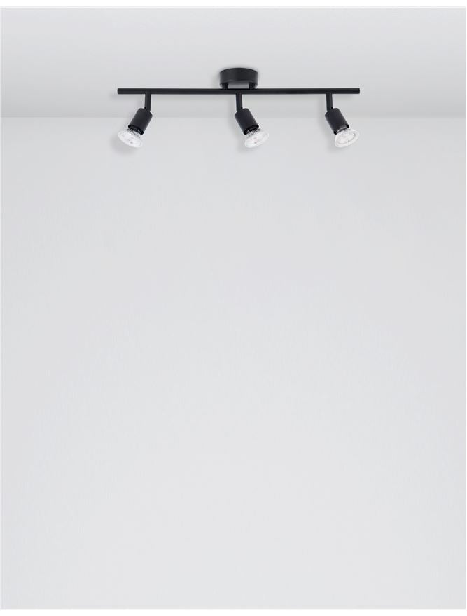 Висящо осветително тяло (пендел) LUP LED GU10 3x10W Матово черен