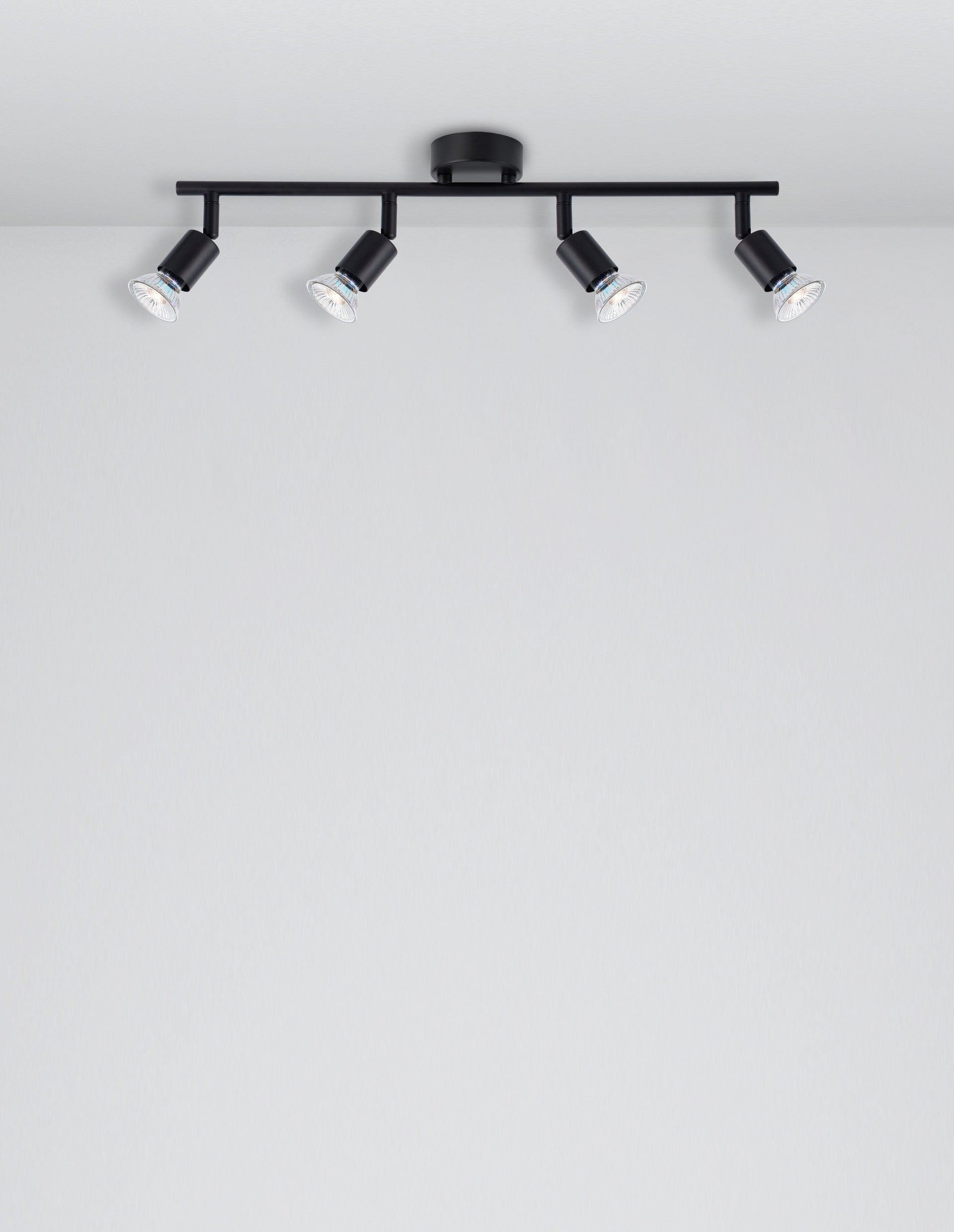 Окачена лампа LUP LED GU10 4x10W Мат Черен