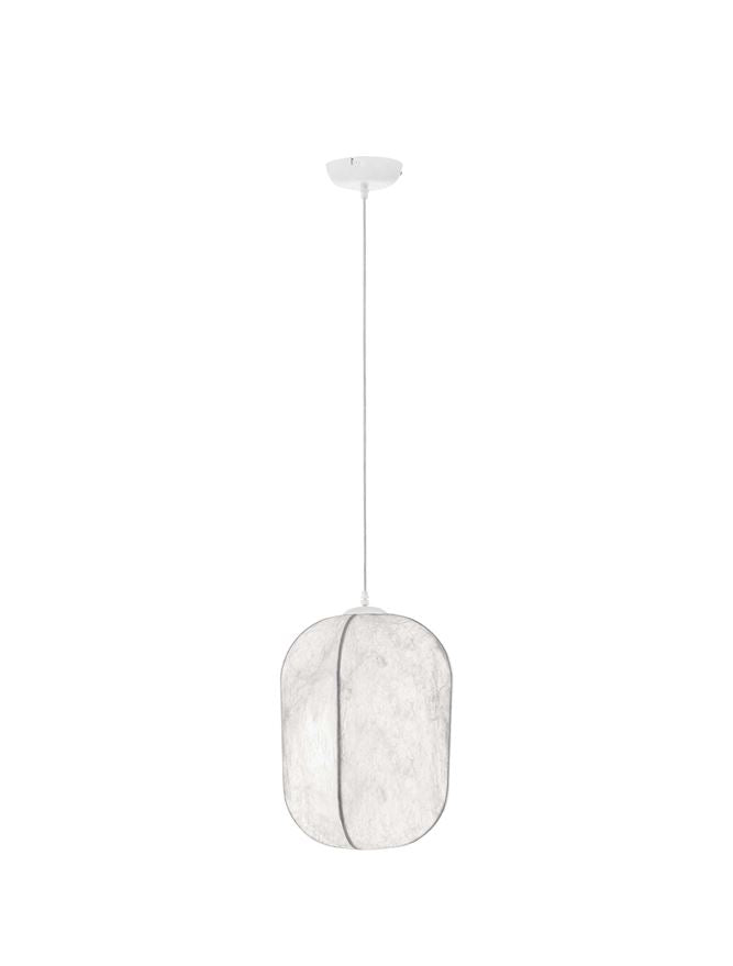 Висящо осветително тяло (пендел) PIERIDA LED E27 12W Пясъчно бял Mulberry Silk ⌀30 H210см