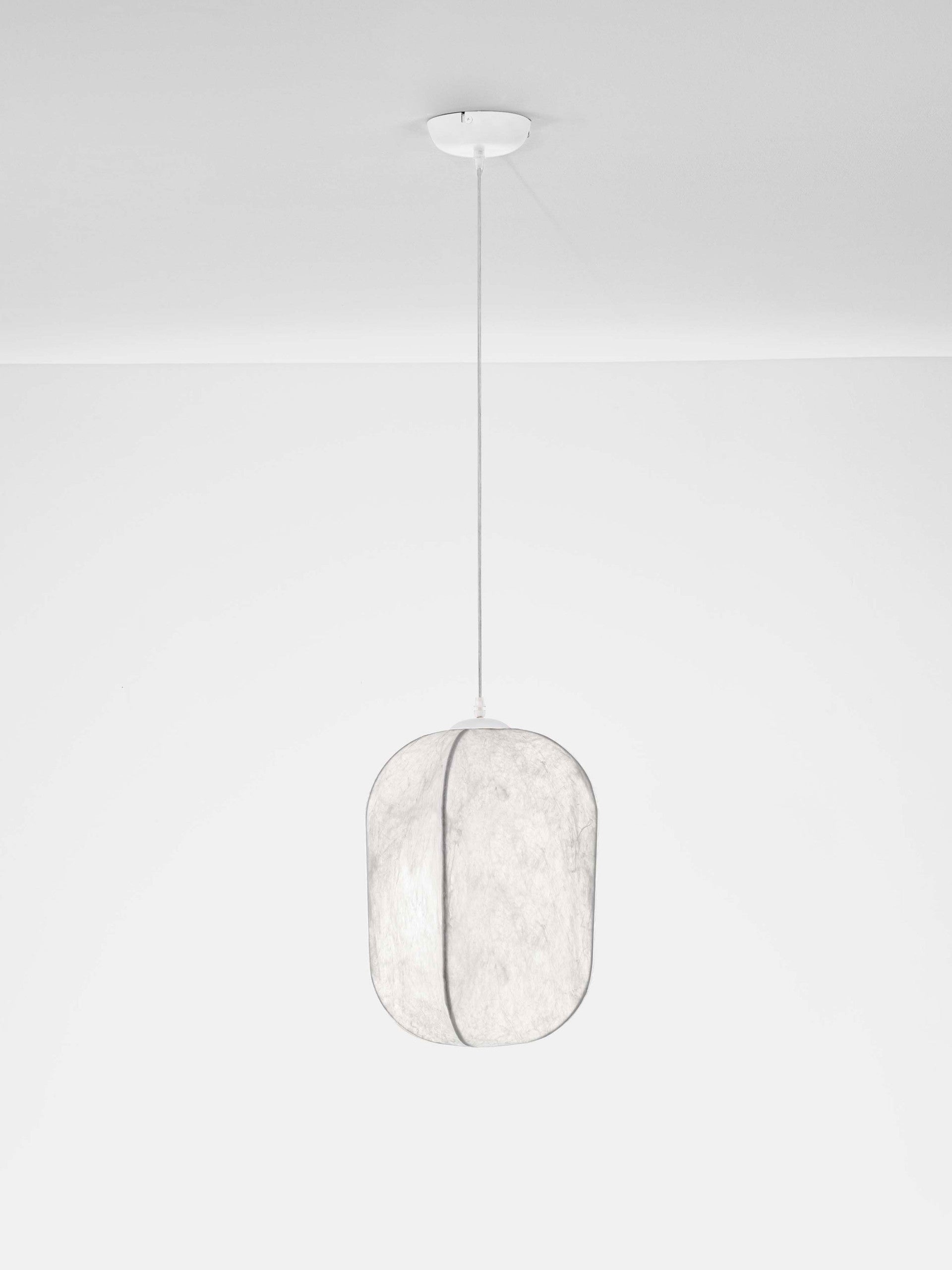 Висящо осветително тяло (пендел) PIERIDA LED E27 12W Пясъчно бял Mulberry Silk ⌀30 H210см