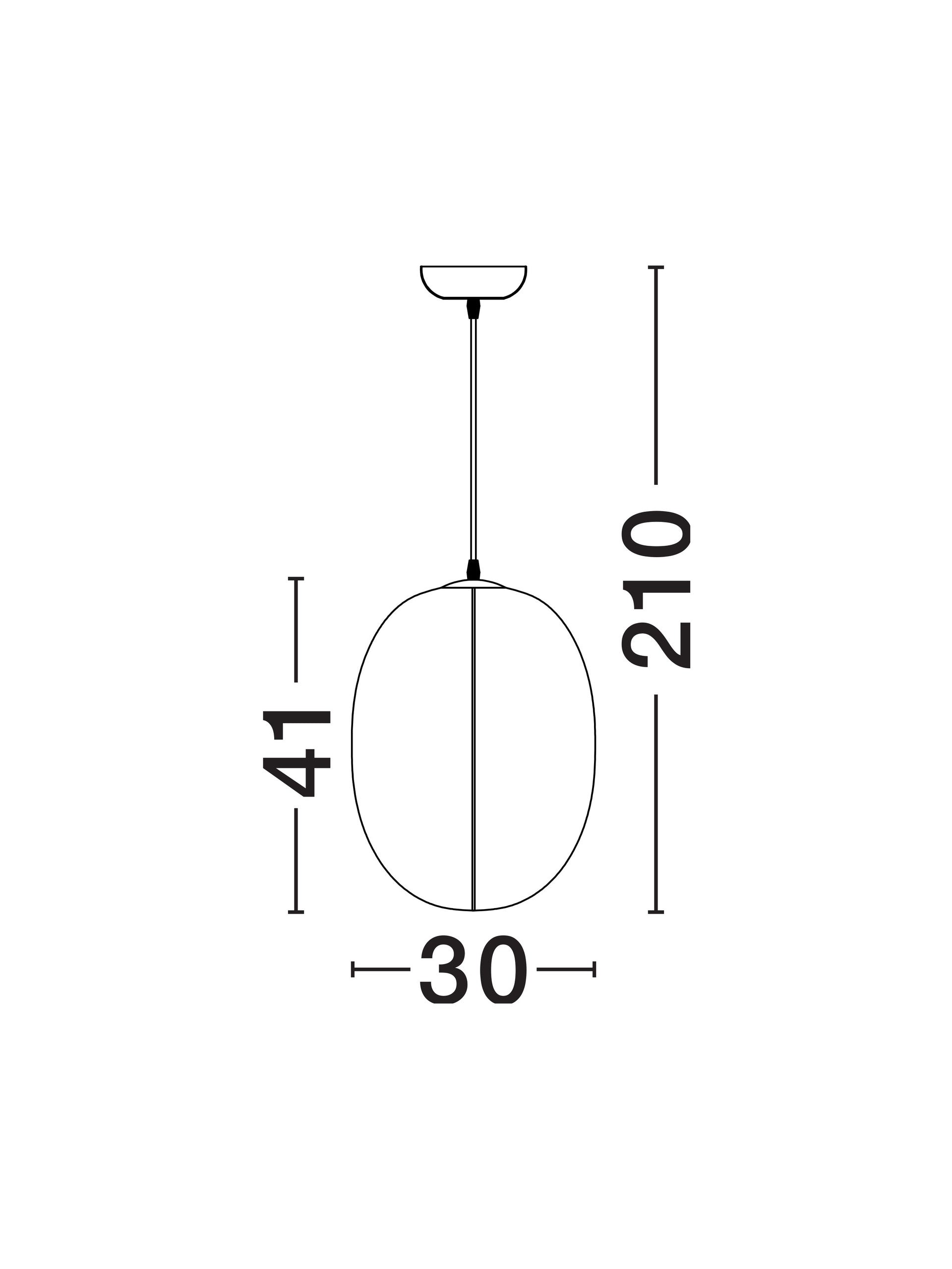Висящо осветително тяло (пендел) PIERIDA LED E27 12W Пясъчно бял Mulberry Silk ⌀30 H210см
