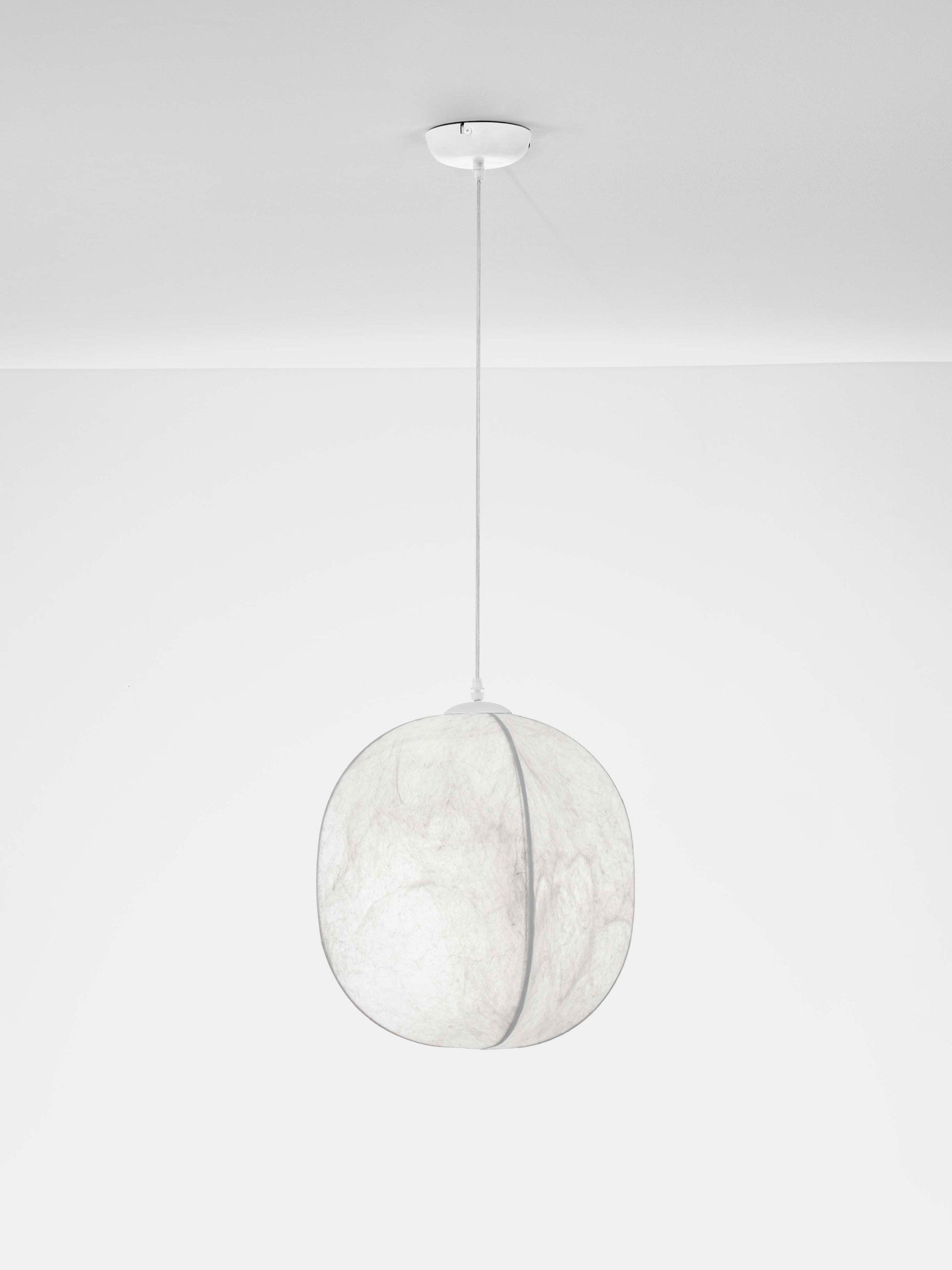 Висящо осветително тяло (пендел) PIERIDA LED E27 12W Пясъчно бял Mulberry Silk ⌀42 H210см