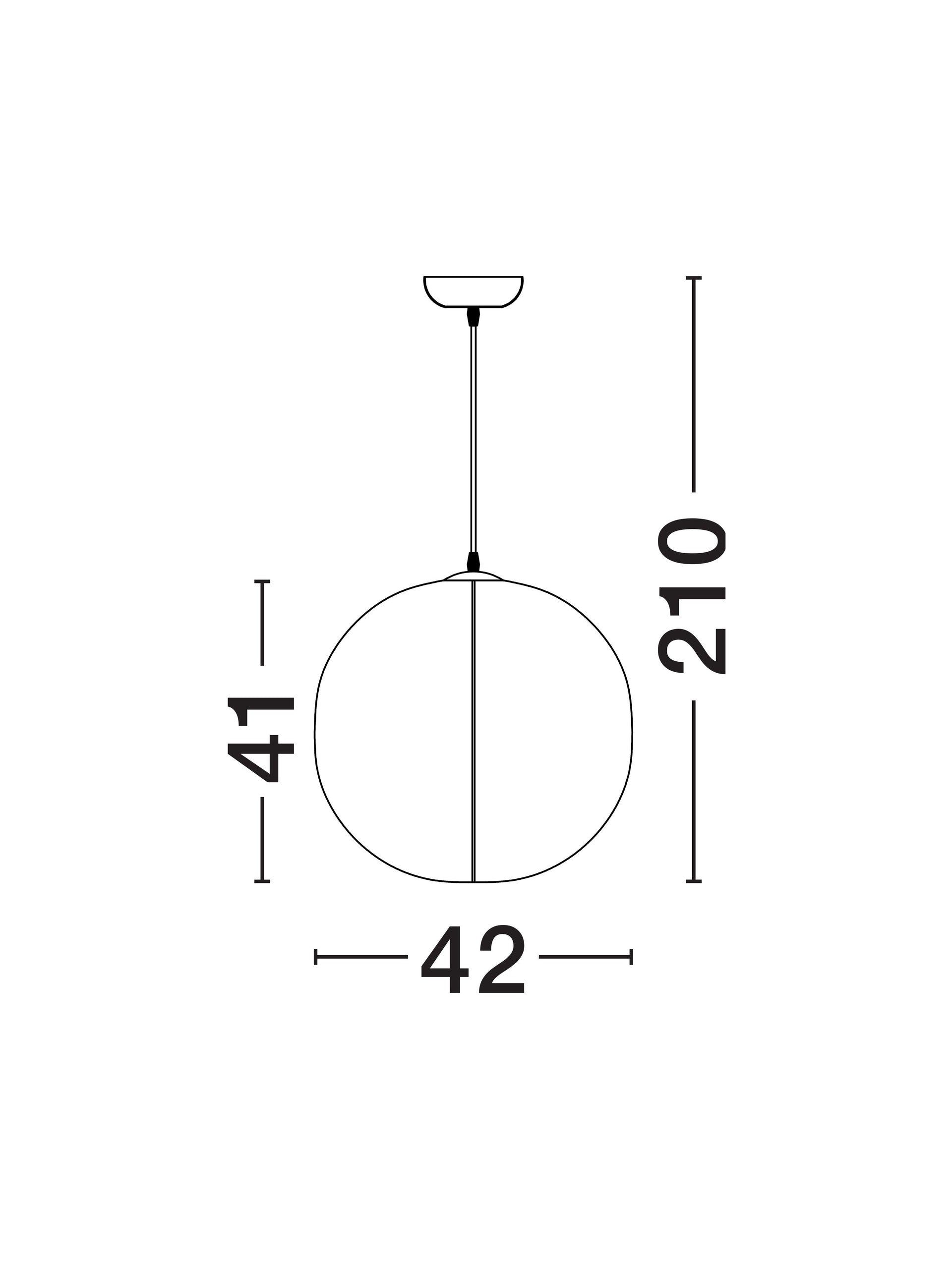 Висящо осветително тяло (пендел) PIERIDA LED E27 12W Пясъчно бял Mulberry Silk ⌀42 H210см