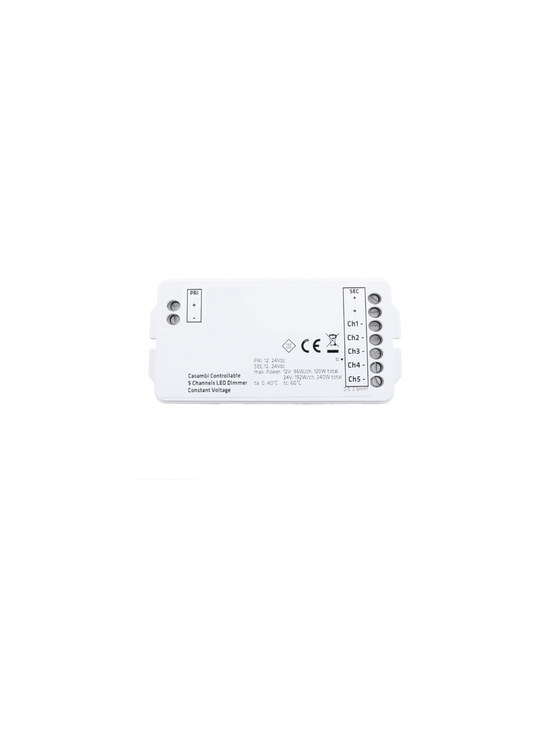 Техническо осветление LED димер 12-24Vdc 240W Casambi 5 канала