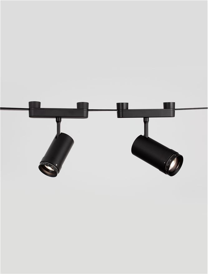 Техническо осветление SYMMETRIC LED 18W 3000K RA90 DC24V матово черен алуминий D6.5 H13.5см