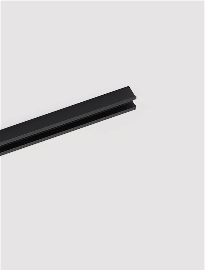 Техническо осветление GLOW черен алуминий DC24V L100 W3.2 H2.7см
