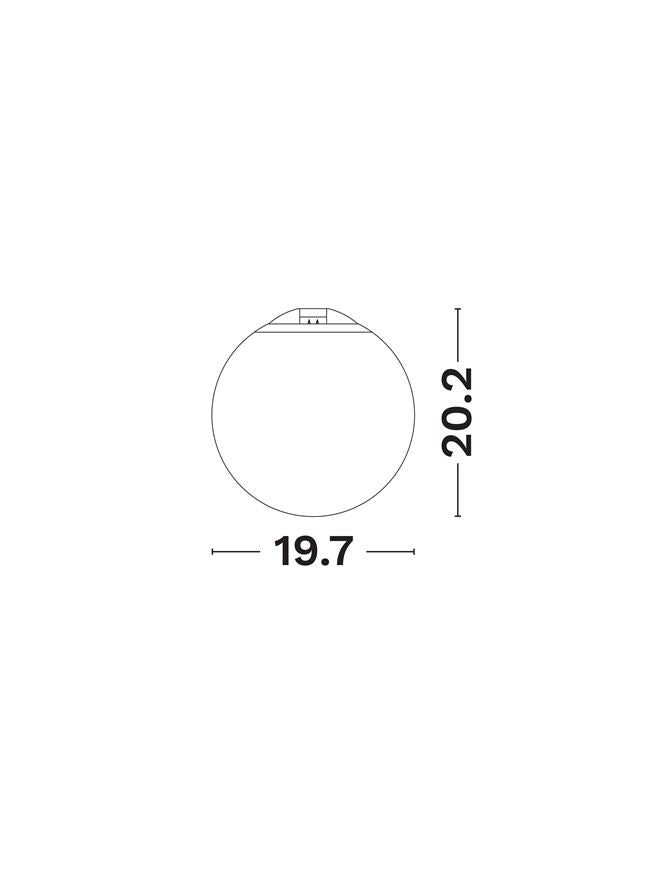 Техническо осветление CHROMA Черен алуминий & PMMA LED 7W 3000K IP65