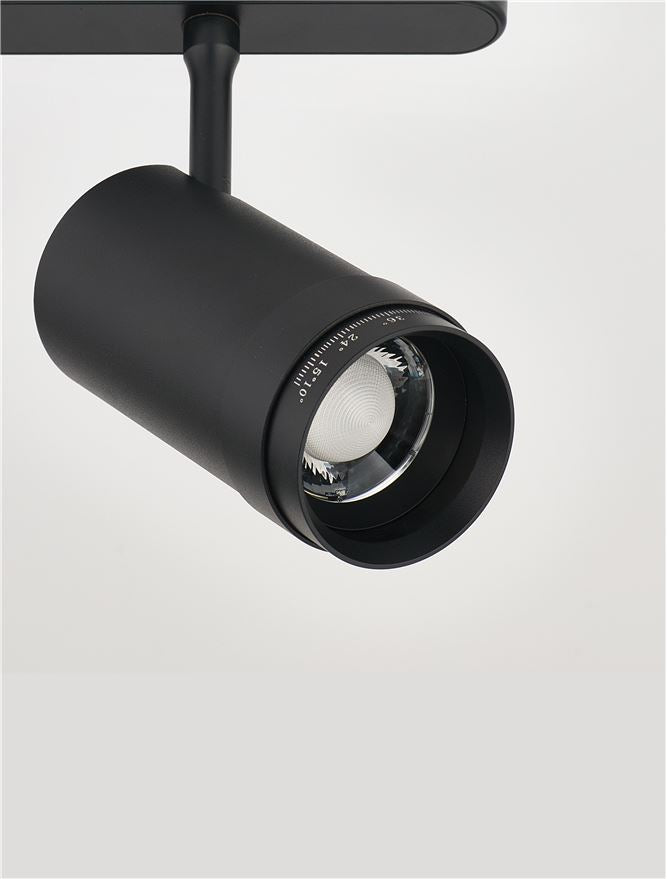 Техническо осветление SYMMETRIC LED 18W RA90 DC24V CCT 2700-6500K DALI матово черен алуминий D6.5 H13.5см