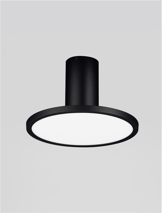 Висящо осветително тяло (пендел) EKEI LED 14W Пясъчно черен ⌀20 H21см