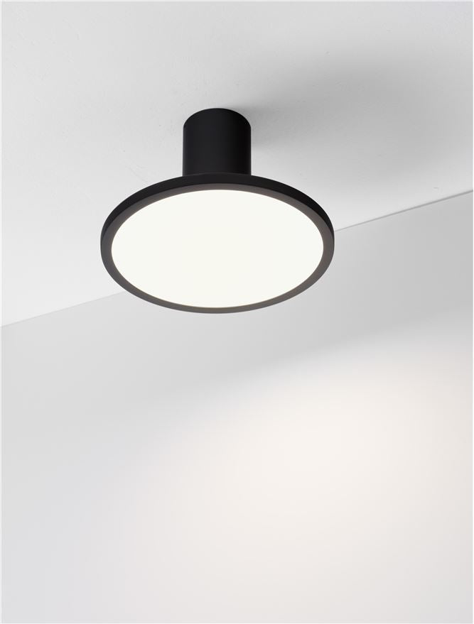 Висящо осветително тяло (пендел) EKEI LED 14W Пясъчно черен ⌀20 H21см