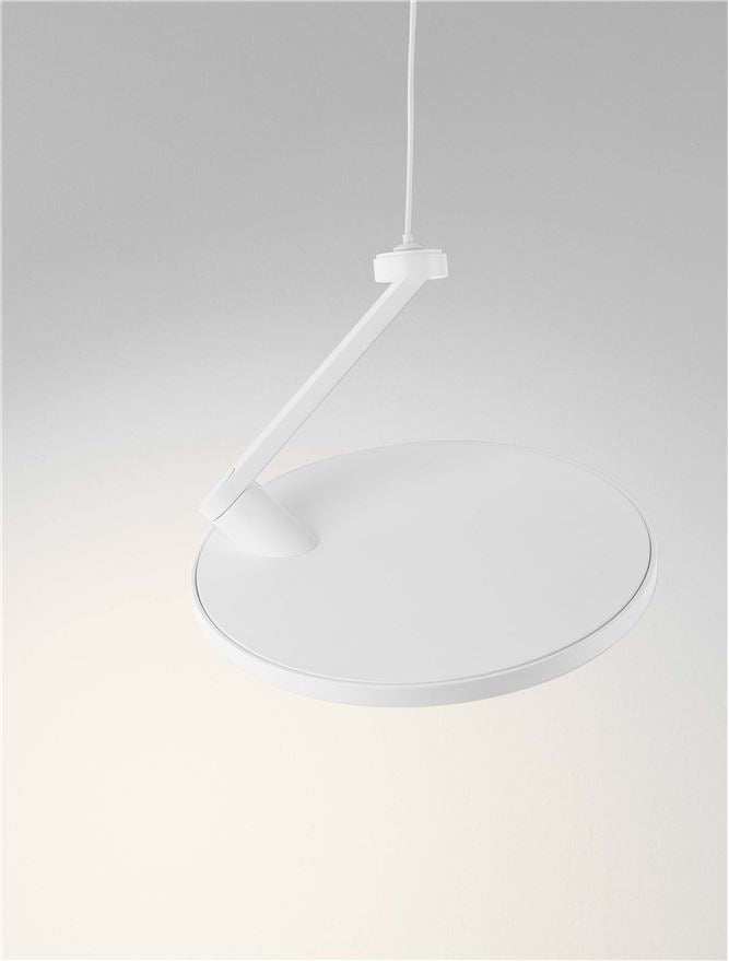 Висящо осветително тяло (пендел) GEA LED 14W Пясъчно бял ⌀20 H260см