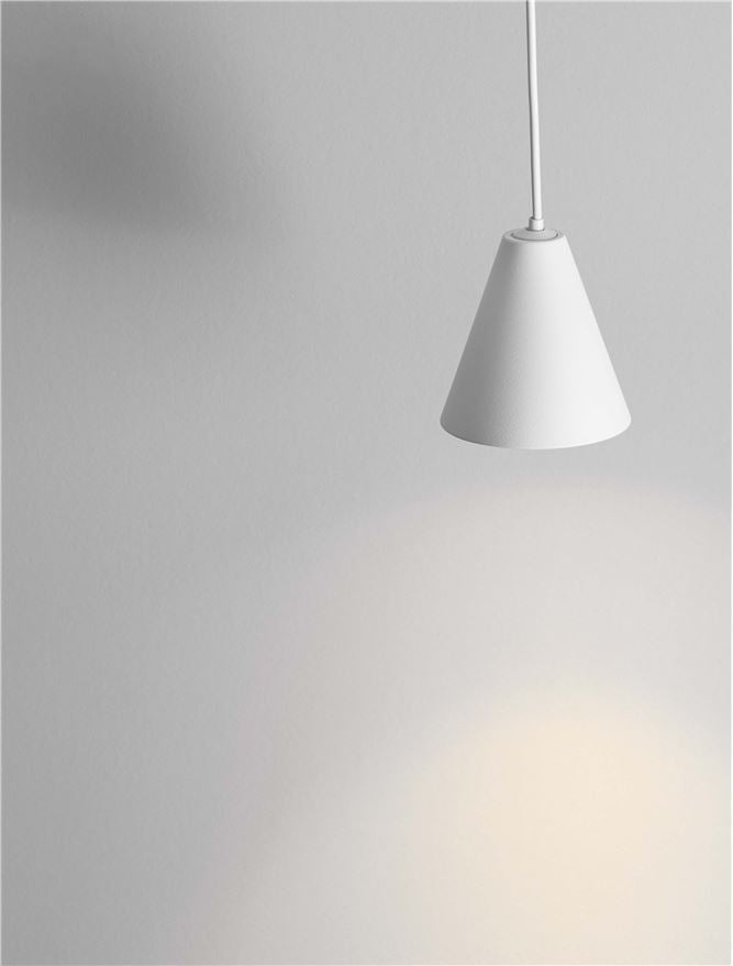 Висящо осветително тяло (пендел) IRMOS LED 5W 220-240V Пясъчно бял алуминий ⌀6 H191см
