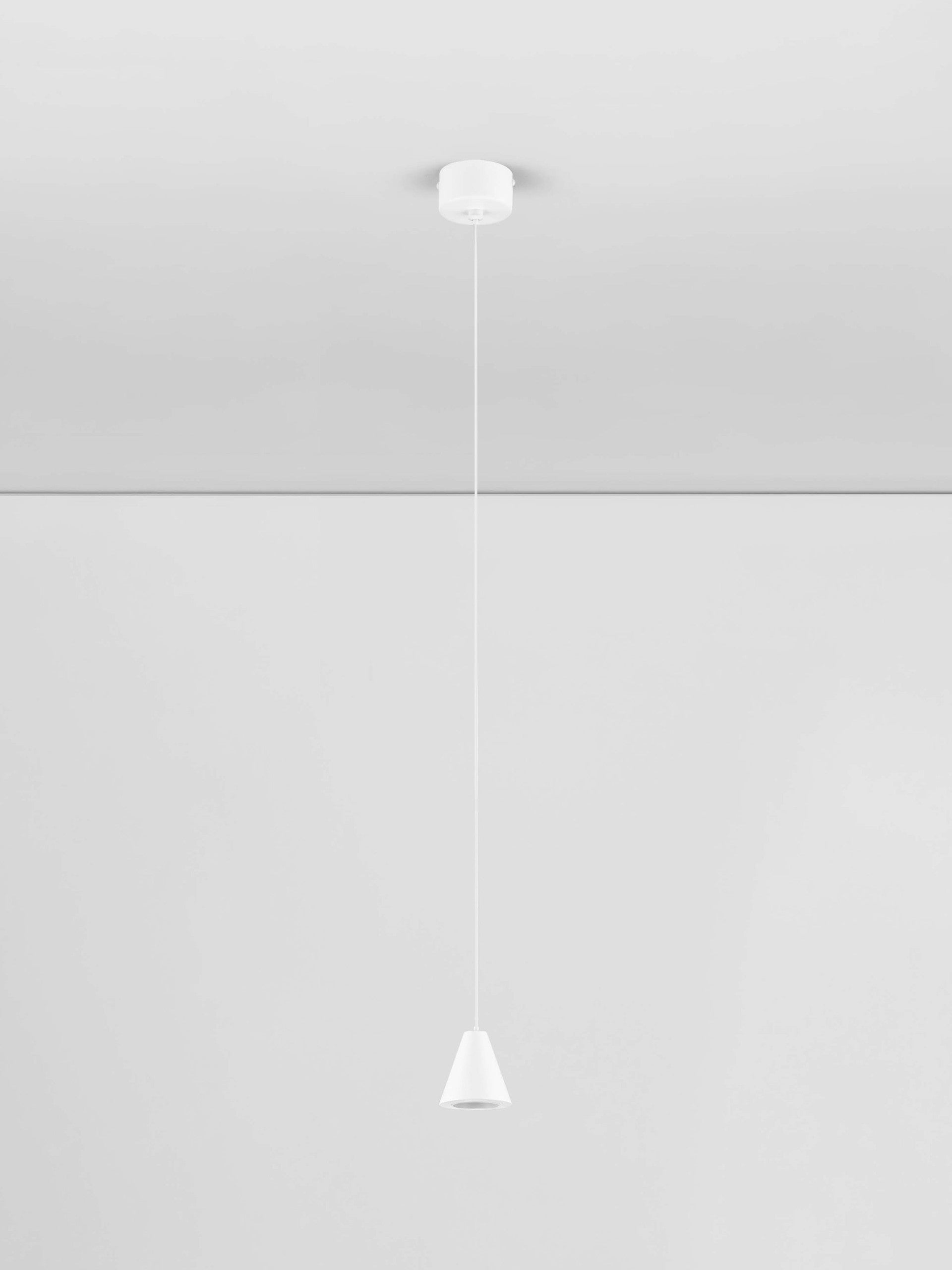 Висящо осветително тяло (пендел) IRMOS LED 5W 220-240V Пясъчно бял алуминий ⌀6 H191см