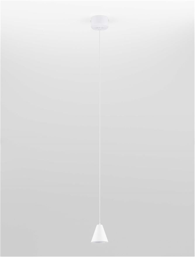 Висящо осветително тяло (пендел) IRMOS LED 5W 220-240V Пясъчно бял алуминий ⌀6 H191см