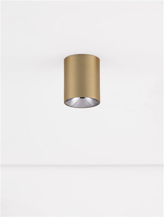 Висящо осветително тяло (пендел) ANETO 10W LED Матов златист алуминий ⌀7.2