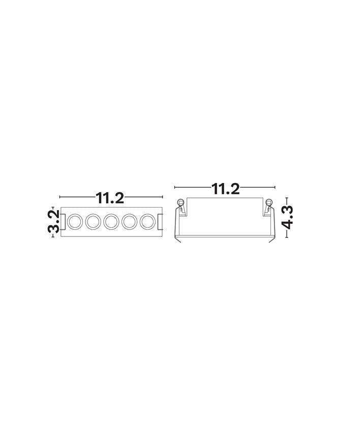 LED спот CANON 8W Пясъчно черен Линеен 3000K