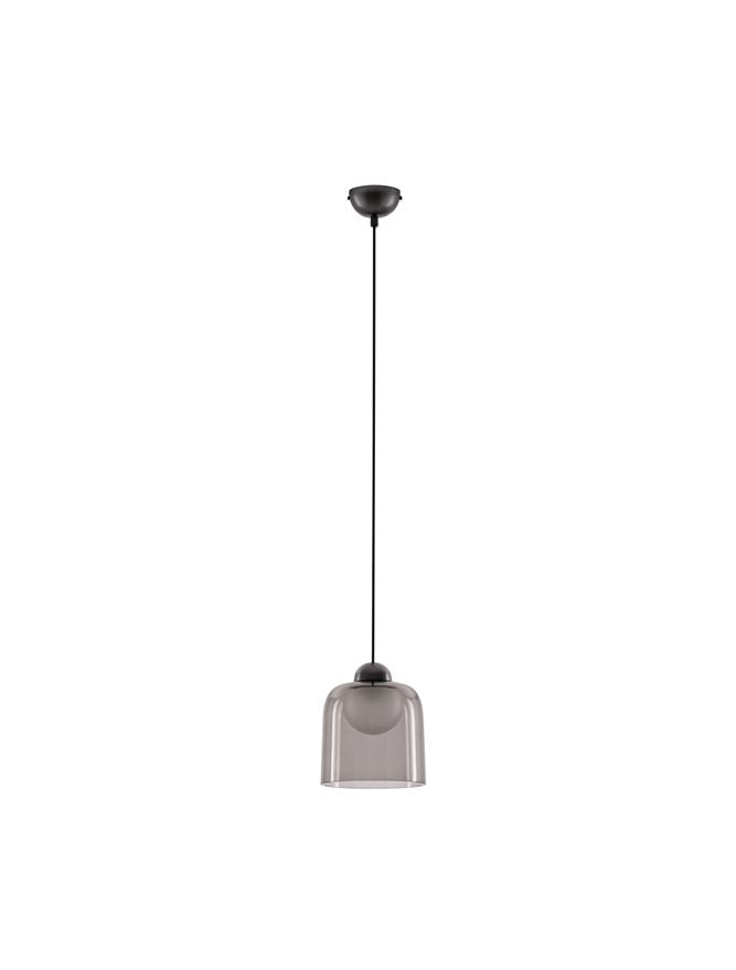 Висящо осветително тяло (пендел) DIONE LED 5W 220-240V ⌀14 H200см Пясъчно черен карбон стомана и опушен акрил