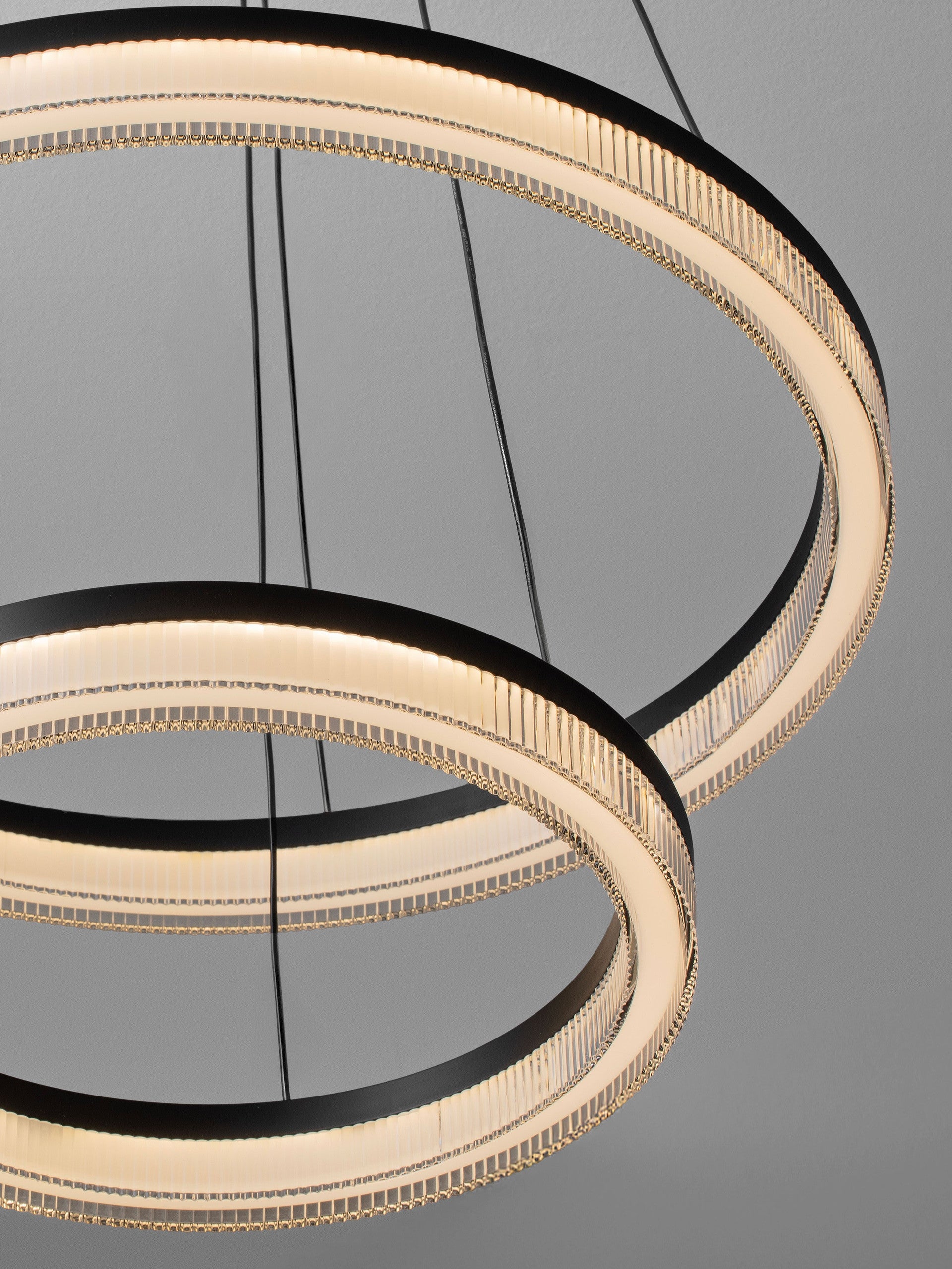 Висяща лампа LONELA 46W LED, пясъчночерна, алуминий, акрил