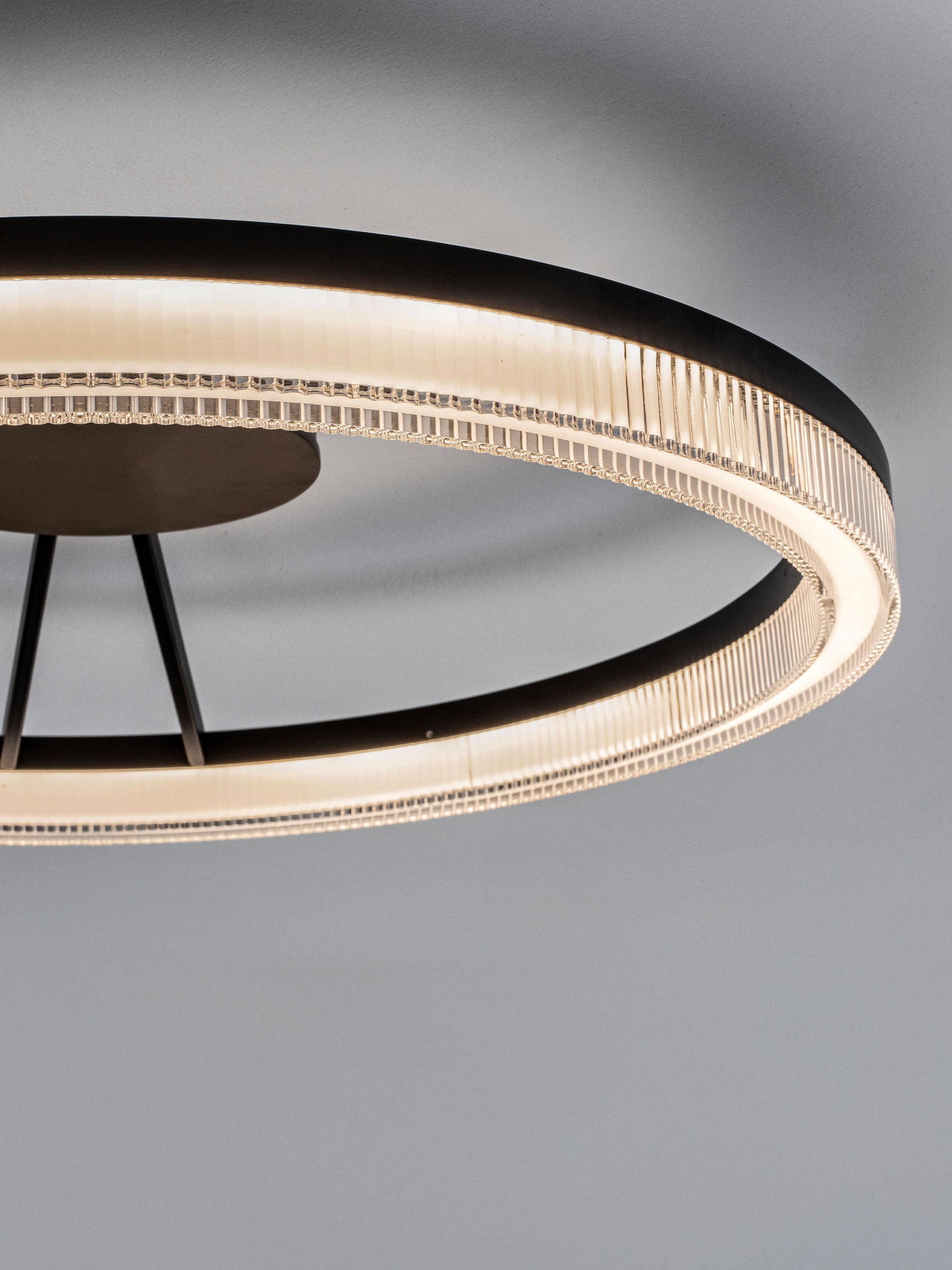Висящо осветително тяло (пендел) LONELA 28W LED Пясъчно черен алуминий