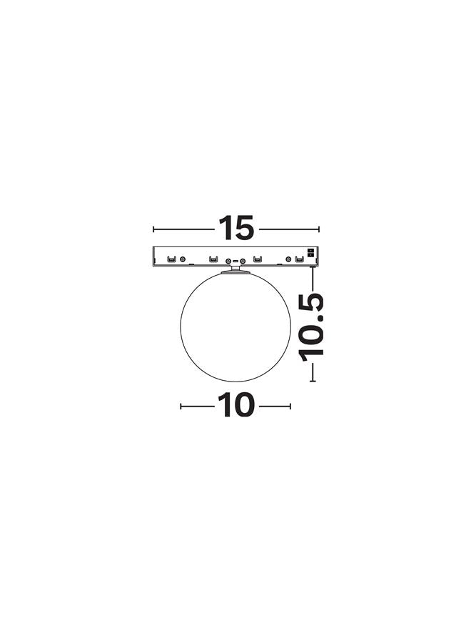 Техническо осветление MINIMAL 5W 3000K Матово черен H10.5см