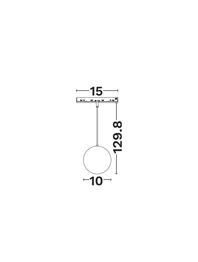 Техническо осветление MINIMAL 5W 3000K Матово черен H130см