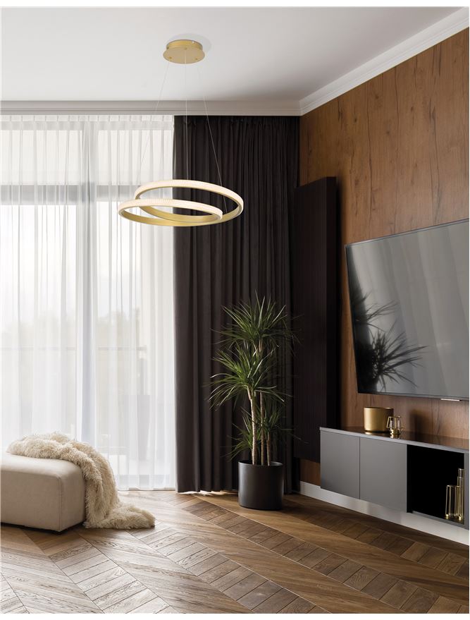 Висящо осветително тяло (пендел) GRANIA 25W Матов златист