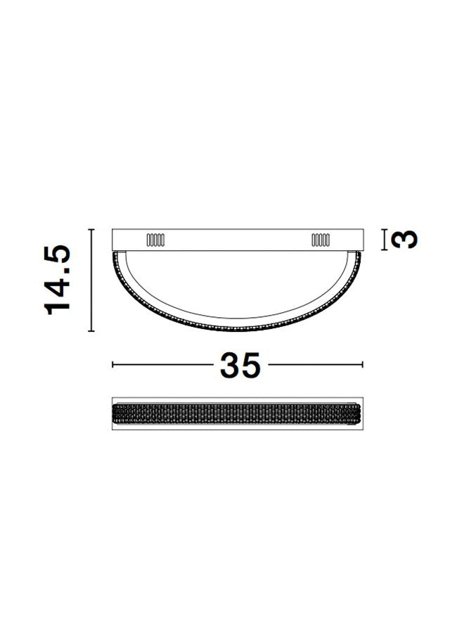 Висящо осветително тяло (пендел) GRANIA 6.5W Пясъчно черен
