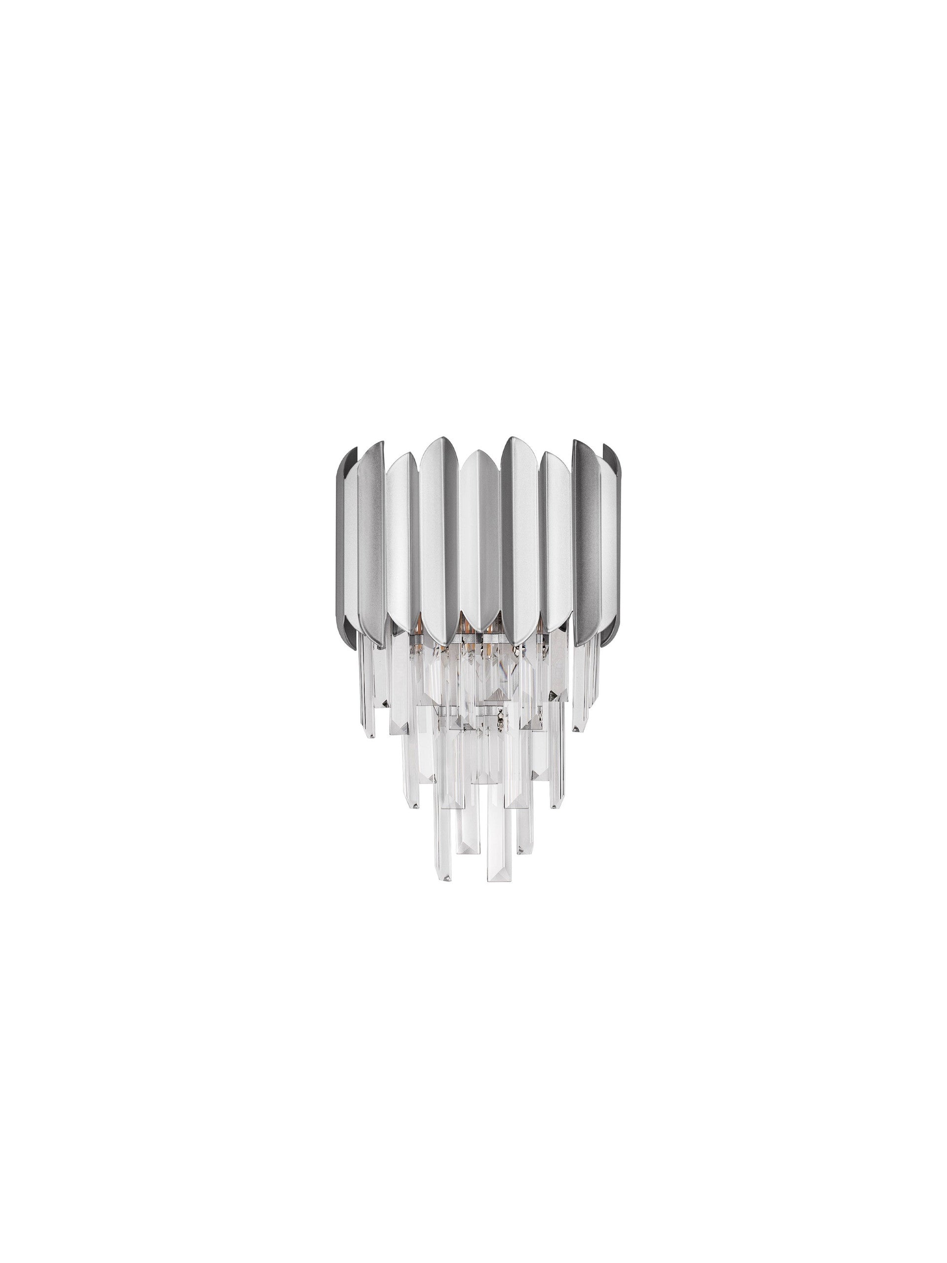 Висящо осветително тяло (пендел) MAGNOLIA LED E14 2x5W Кристал Хромиран алуминий